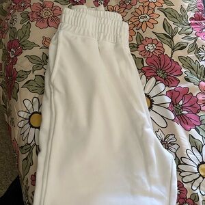 Women's Classic White Joggers